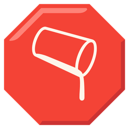 pouring liquid and stop sign