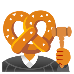 pretzel and balance scale