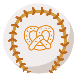 pretzel and baseball
