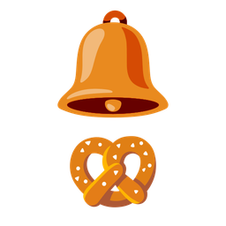 pretzel and bell