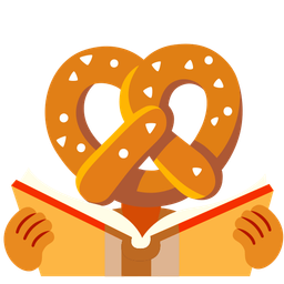 pretzel and books