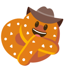 pretzel and cowboy hat face