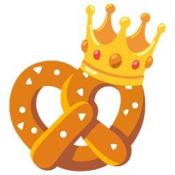 pretzel and crown