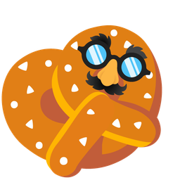 pretzel and disguised face