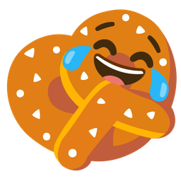 Pretzel and Face with tears of joy