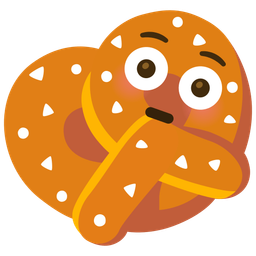 pretzel and flushed face