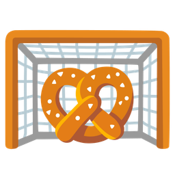 pretzel and goal net