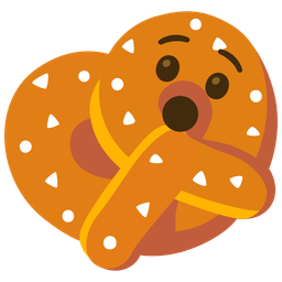 pretzel and hushed face