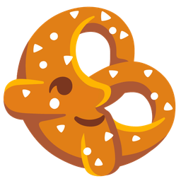 pretzel and last quarter moon face