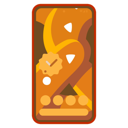 pretzel and mobile phone