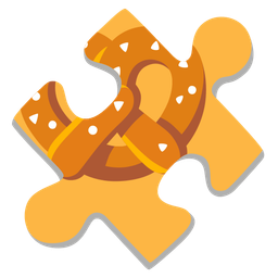 pretzel and puzzle piece