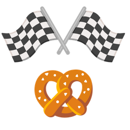 pretzel and racing car