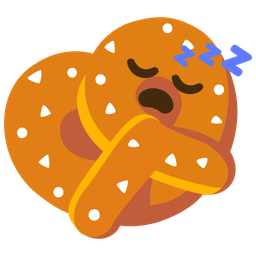 pretzel and sleeping face