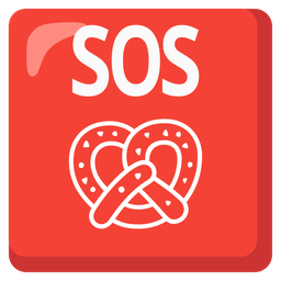 pretzel and SOS button