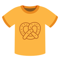 pretzel and t-shirt