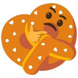 pretzel and thinking face