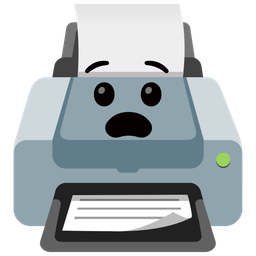 Printer and Anguished face