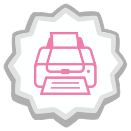 Printer and Fish cake with swirl