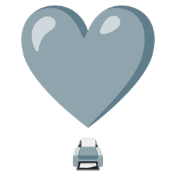 Printer and Heart exclamation