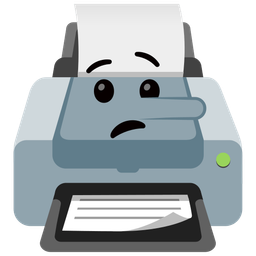 Printer and Lying face