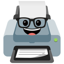 Printer and Nerd face