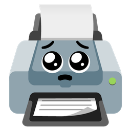 Printer and Pleading face