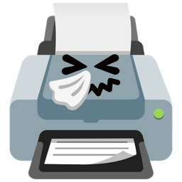 Printer and Sneezing face