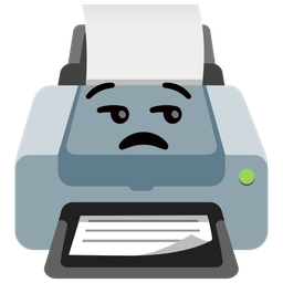 Printer and Unamused face