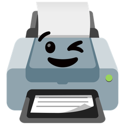 Printer and Winking face