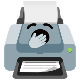 Printer and Yawning face