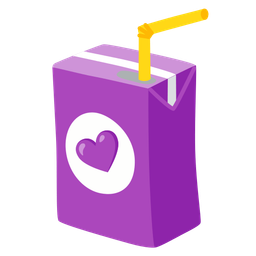 purple heart and beverage box