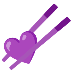 Purple heart and Chopsticks