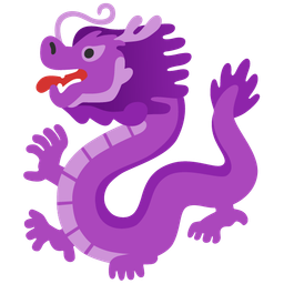 purple heart and dragon