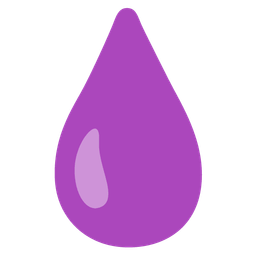 purple heart and droplet