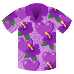 purple heart and hibiscus