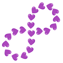 purple heart and infinity