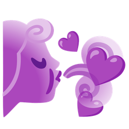 purple heart and wind face