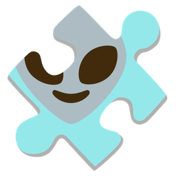 puzzle piece and alien