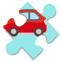 puzzle piece and automobile