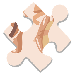puzzle piece and ballet shoes