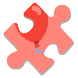 puzzle piece and balloon