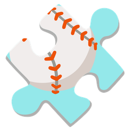 puzzle piece and baseball
