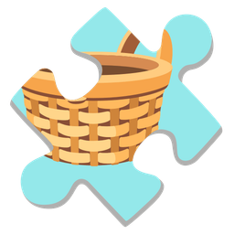 puzzle piece and basket