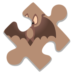 puzzle piece and bat