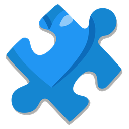 puzzle piece and blue heart