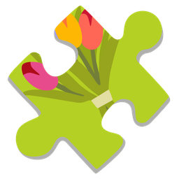 puzzle piece and bouquet