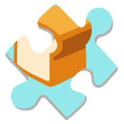 puzzle piece and bread