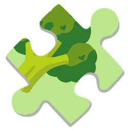puzzle piece and broccoli