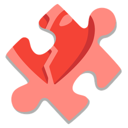 puzzle piece and broken heart