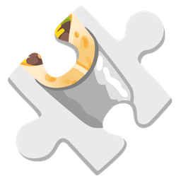 puzzle piece and burrito